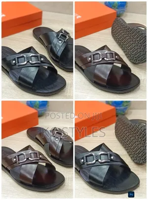 Photo - Original Rossi Pure Italian Leather Pam Slippers