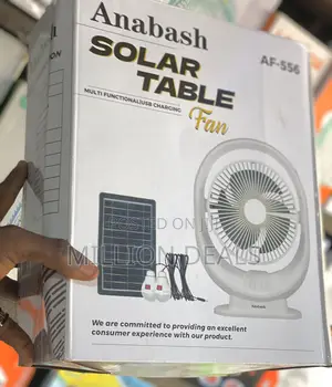 Solar Multifunctional Table Fan With Bulbs