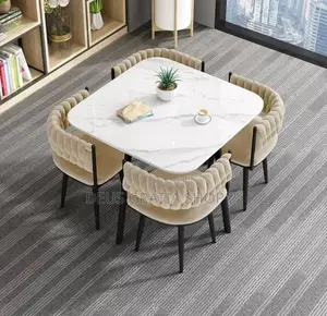 Marble Dining Table and Chairs