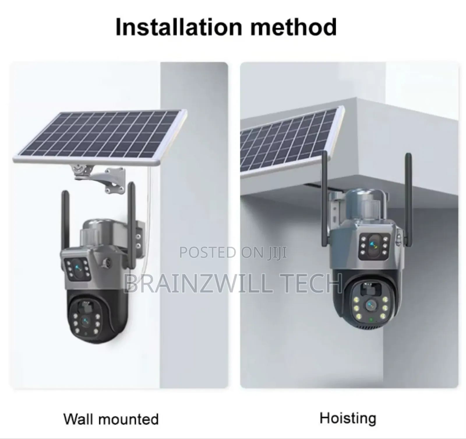 V380 4g Solar Dual Lens Camera 6mp