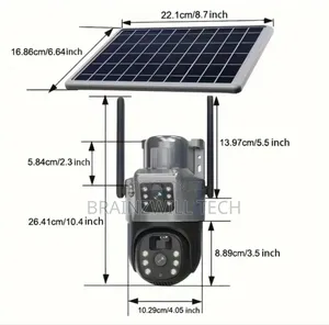 V380 4g Solar Dual Lens Camera 6mp