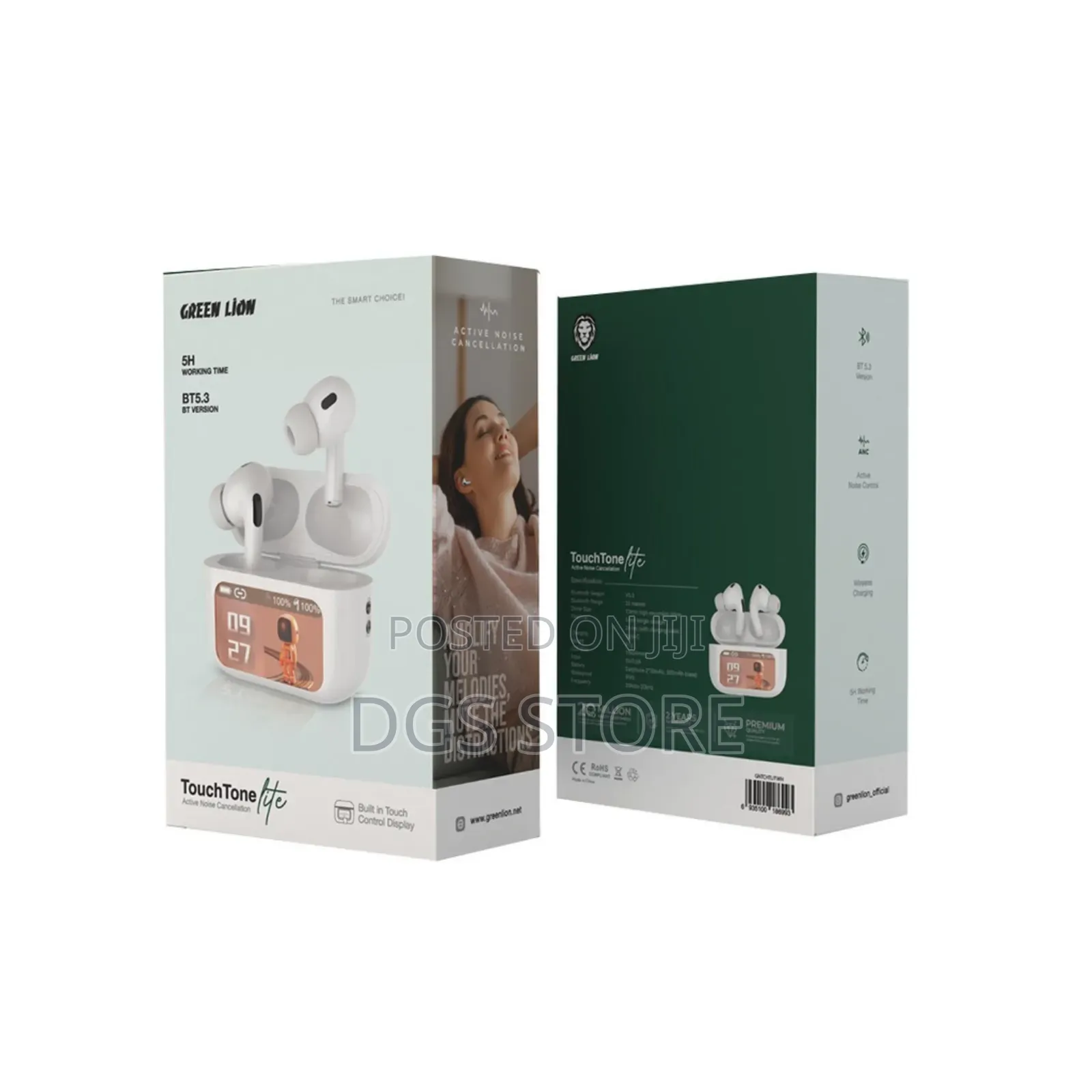 Green Lion Touch Tone Lite Bluetooth Earbuds