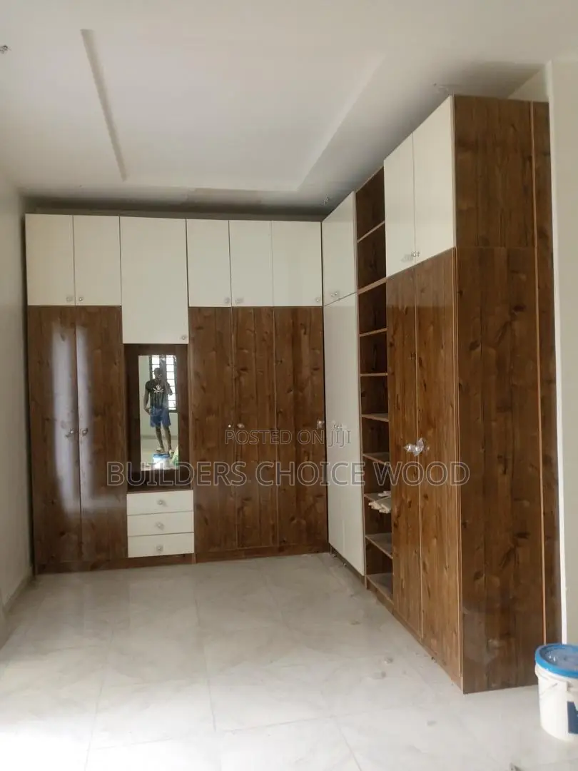 Brown and White Wardrobe