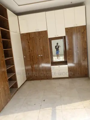 Brown and White Wardrobe