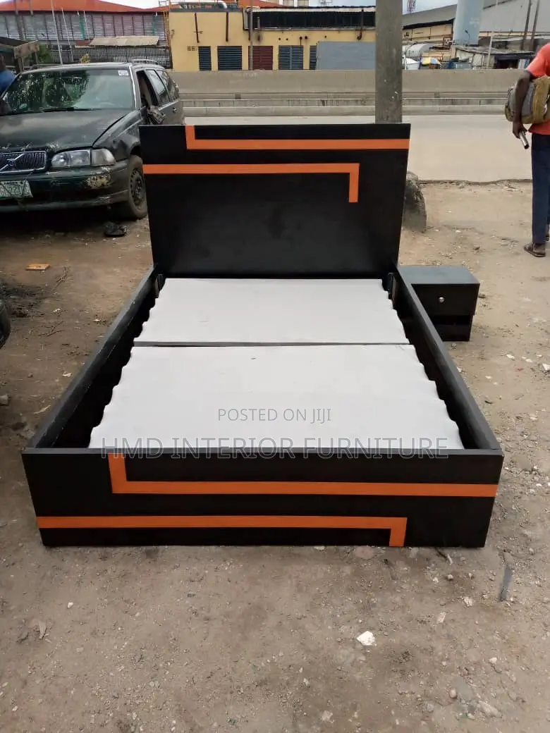 Bedframe 4half by 6ft With Side Drawer