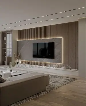 Latest Tv Console And Wall Mounted Panel In Lagos