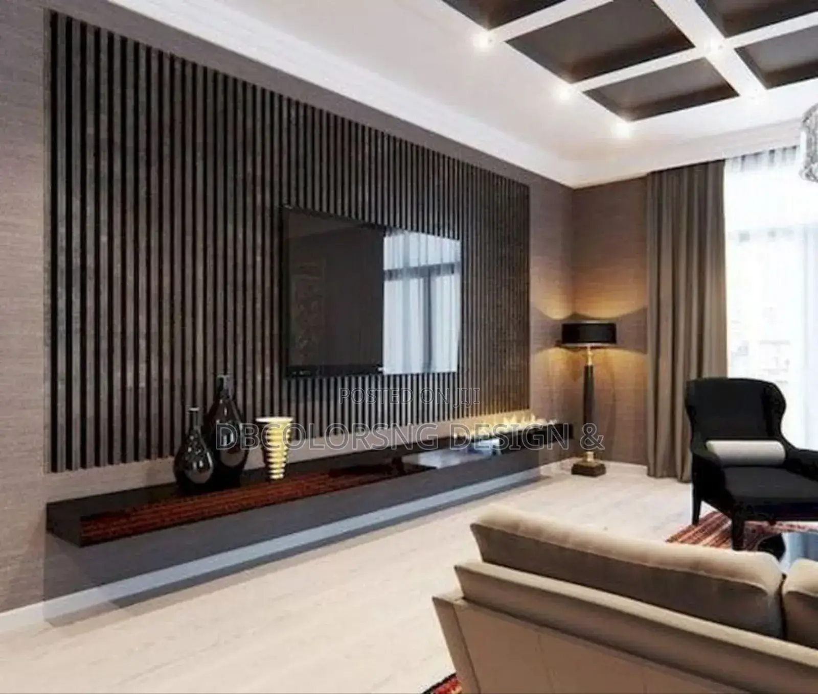 Latest Tv Console And Wall Mounted Panel In Lagos