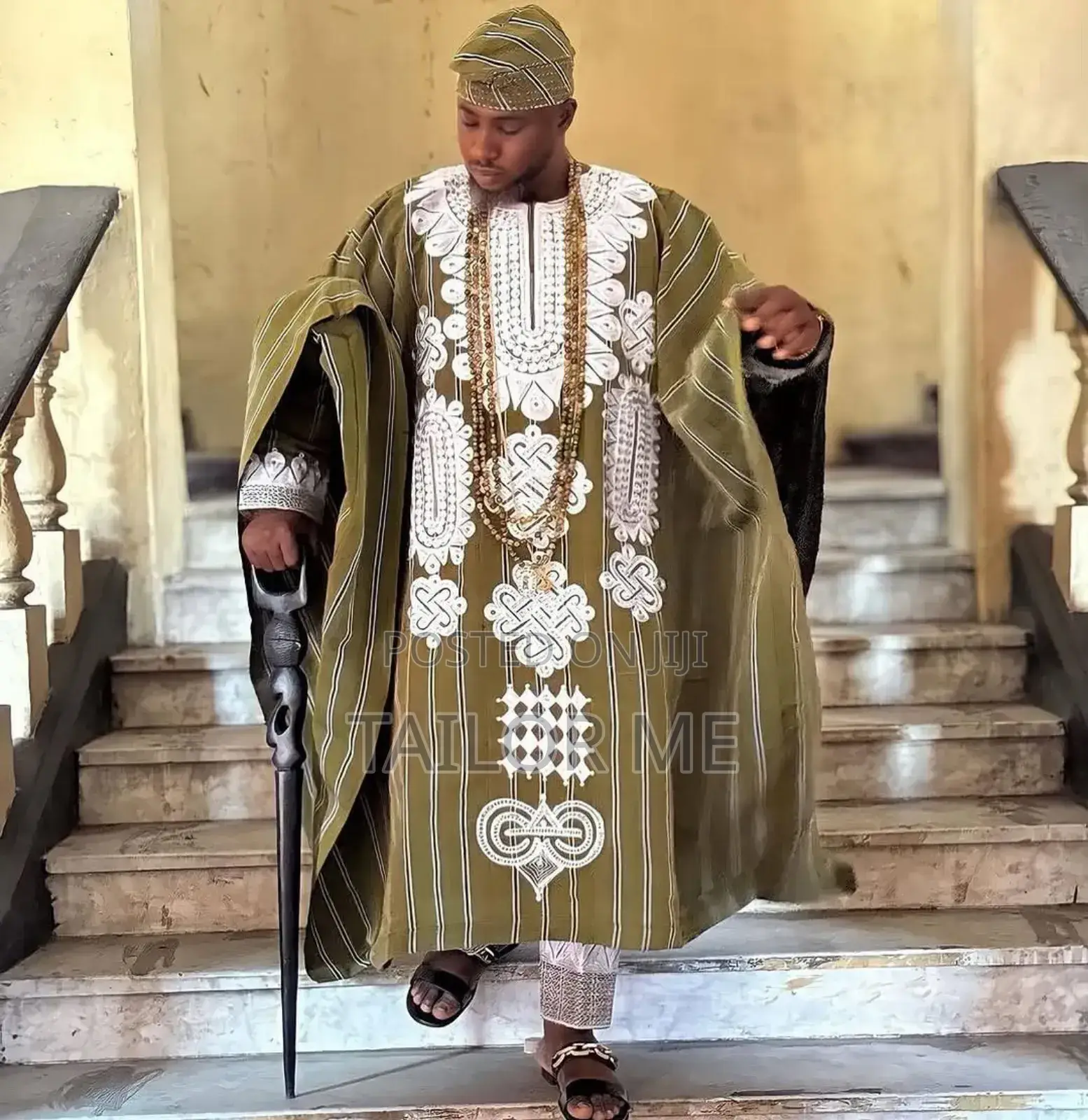 Classic Aso-Oke Agbada Bespoke for Kings