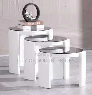 High Quality Imported Center Table Set With Marble Top