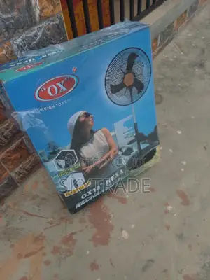 18''hexa Saving Power Ox Rechargeable Fan (Rf-1618) + Light