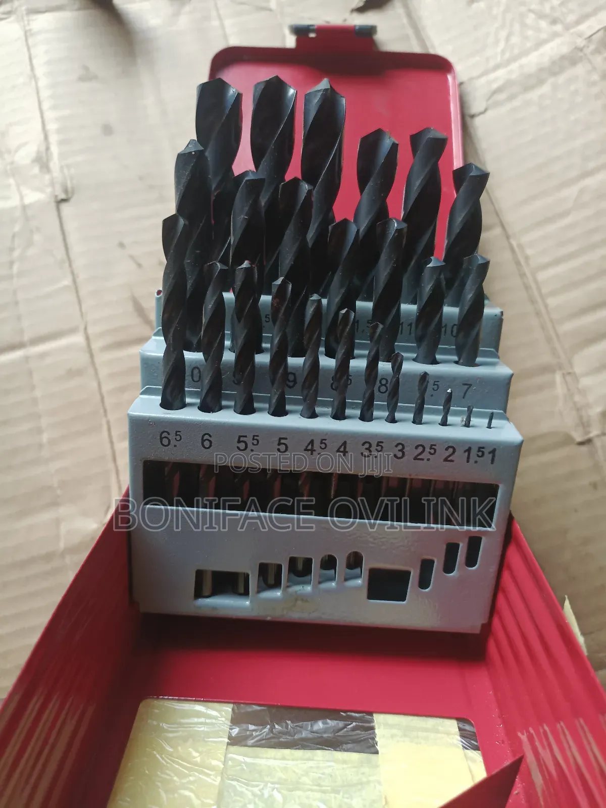 Steel Drill Bit Set Black