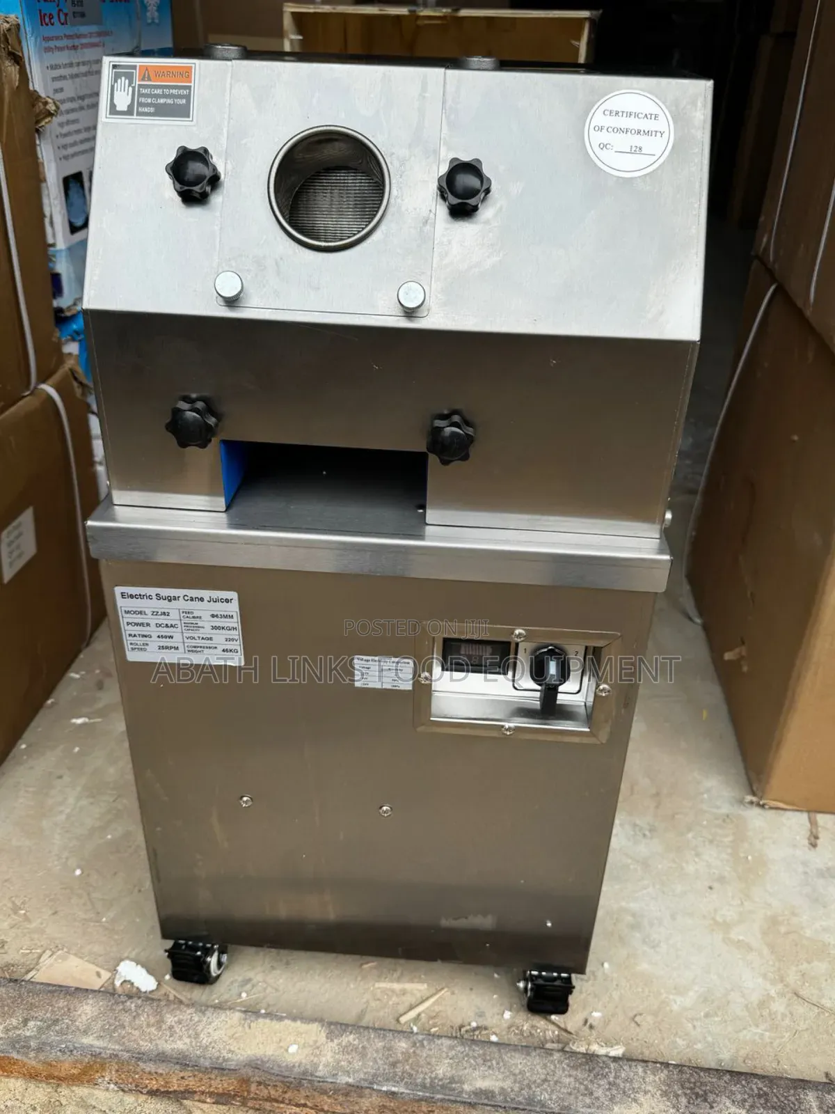 Sugarcane Extractor Standing