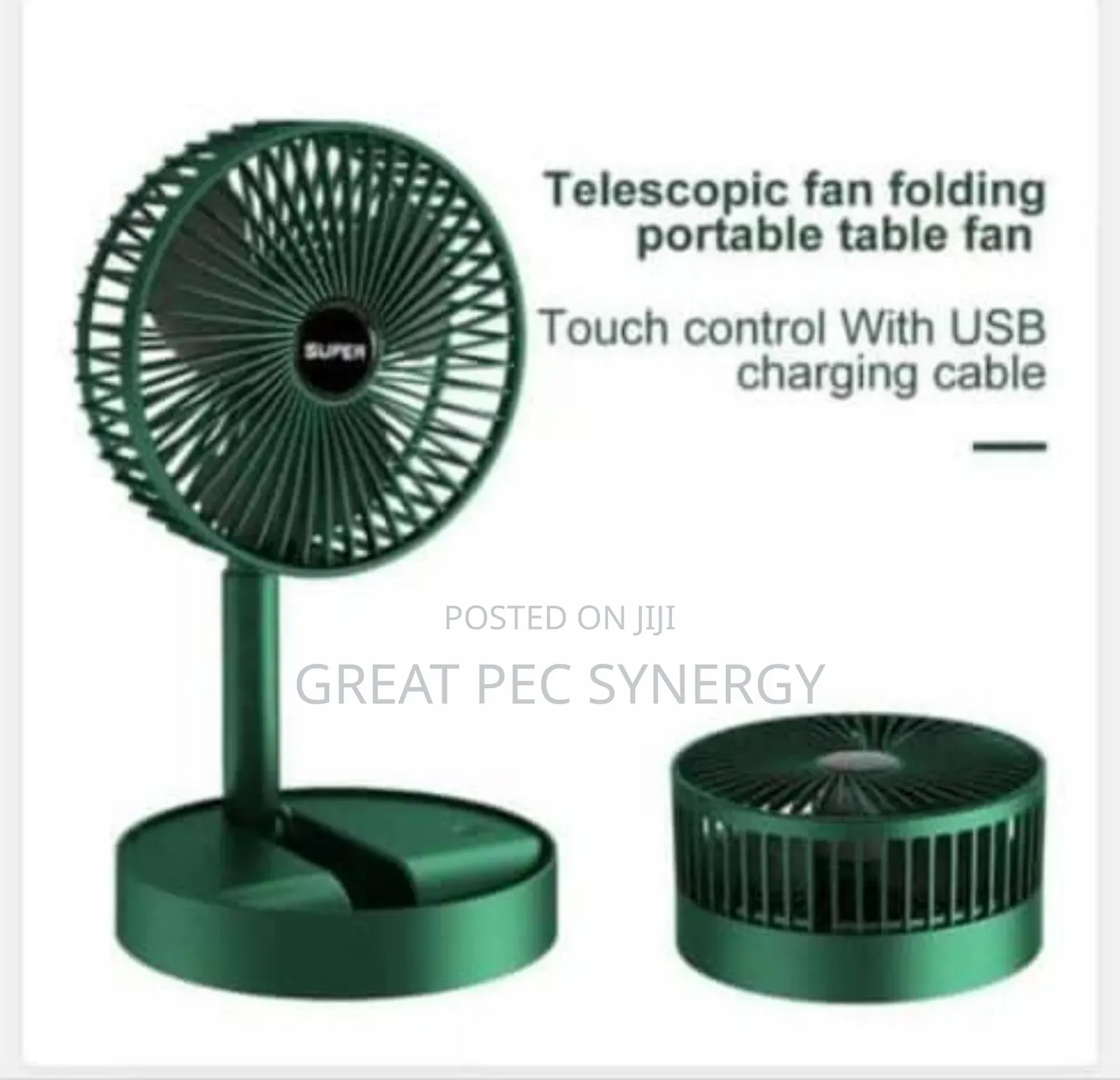 Green Wing Rechargeable Foldable Mini Fan