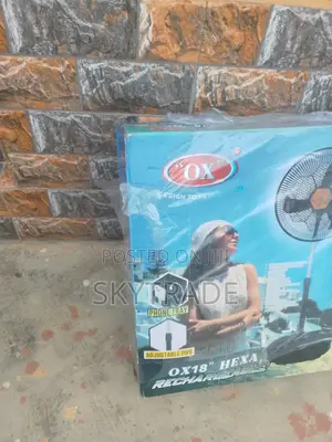 Original Ox18''hexa (Rf-1618)Remote Control Rechargeable Fan