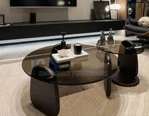 Luxurious Center Table And Stool, Classic Designed.