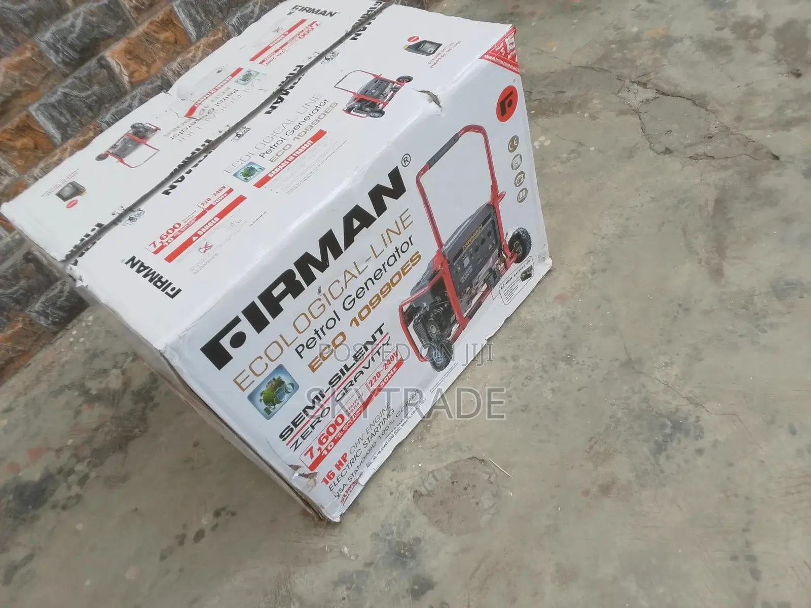 Sumec Petrol Generator 7.5kva Key Start, High Power + Wheel