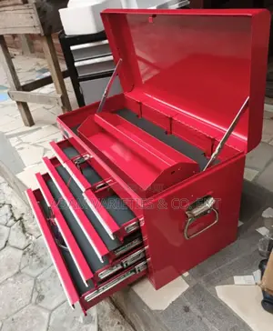 Four-Step Toolbox With Six Drawers