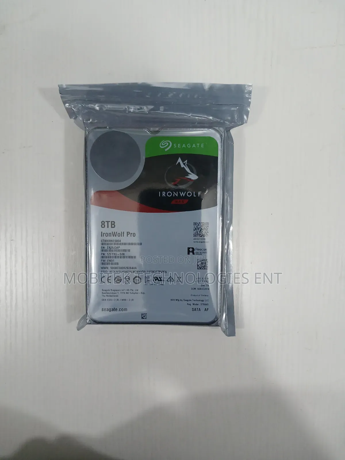 8tb Seagate Ironwolf Pro Nas Sata Desktop Hard Drive