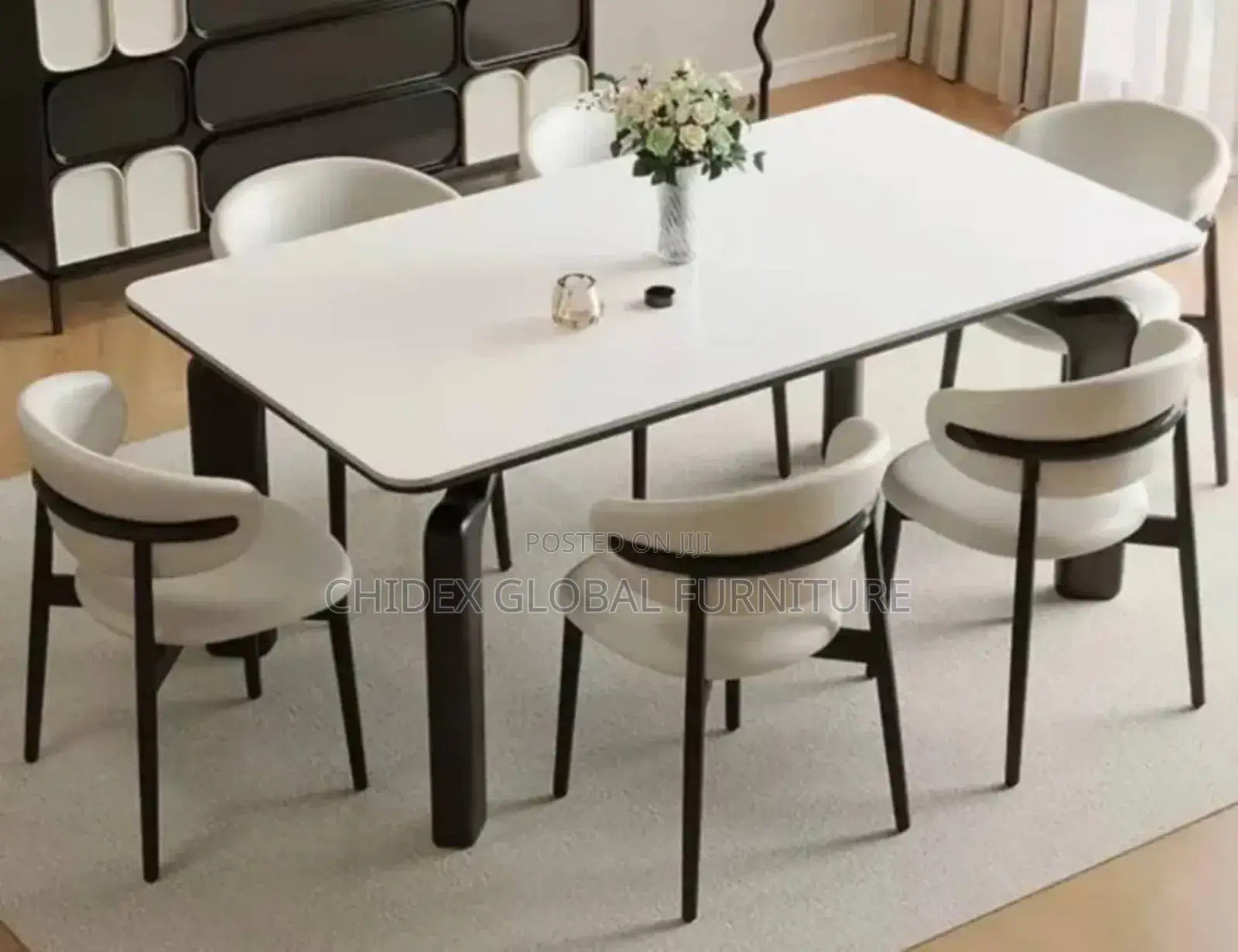Marble Top Dining Table Set