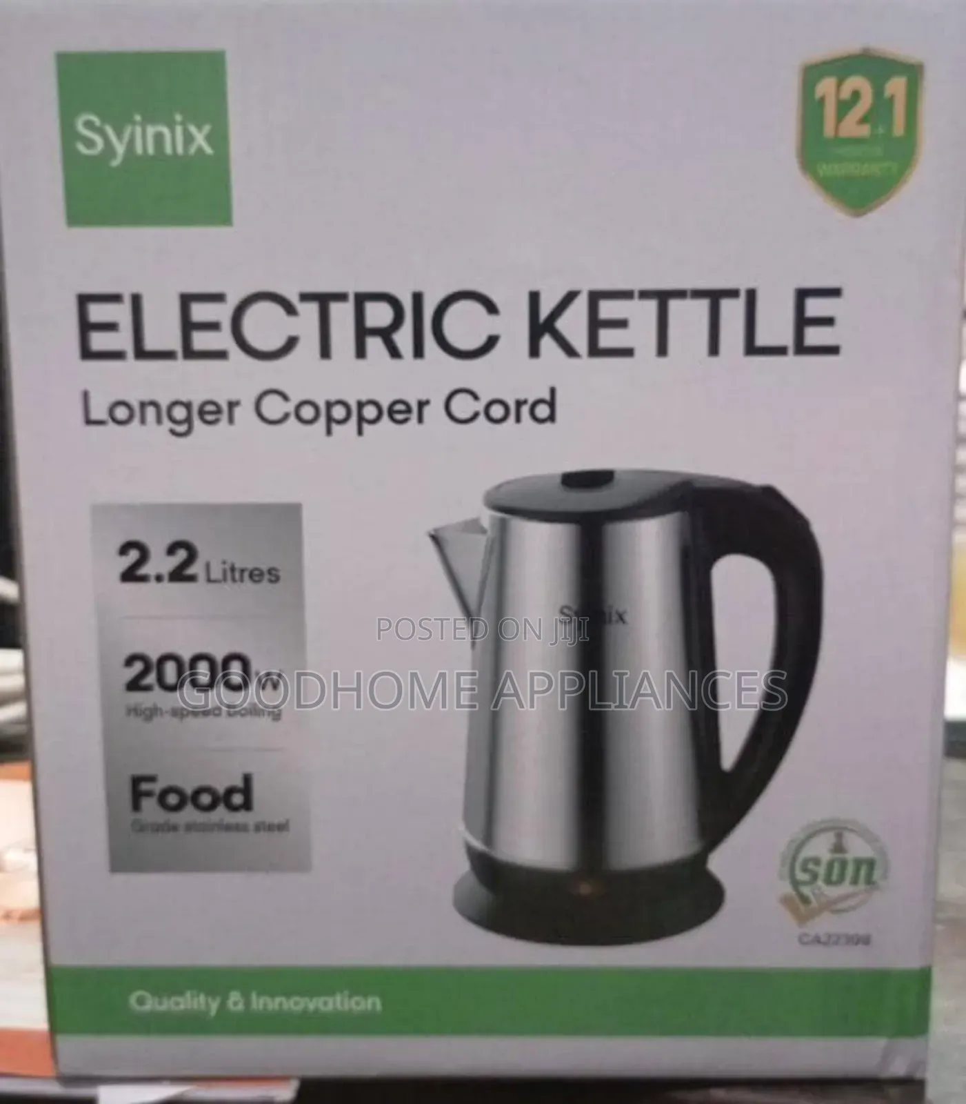 Syinix Kettle 2.2l