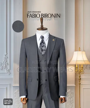 Photo - Very Dark Ash Suit Available in Sizes for Men