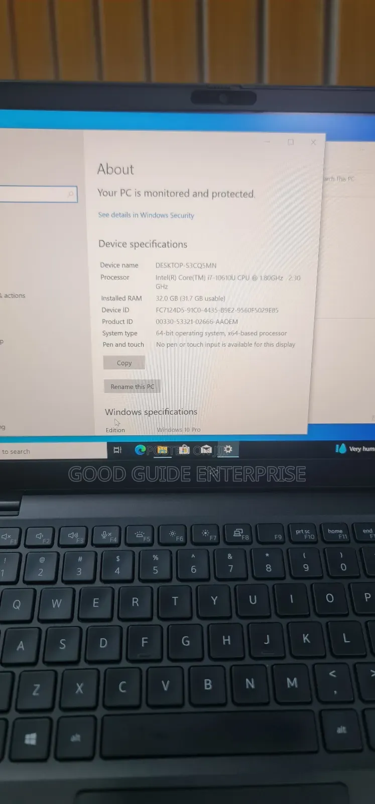 Laptop Dell Latitude 7300 32GB Intel Core I7 SSD 512GB