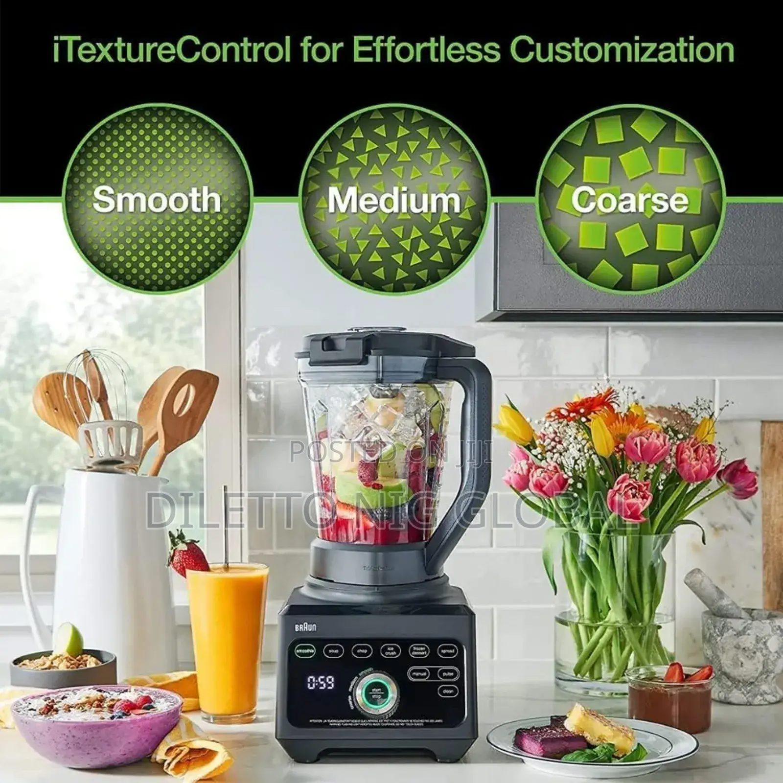 Braun Premium Power Blender Smoothie Maker With 18 Functions