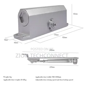 Automatic Door Closer Adjustable Closing Speed