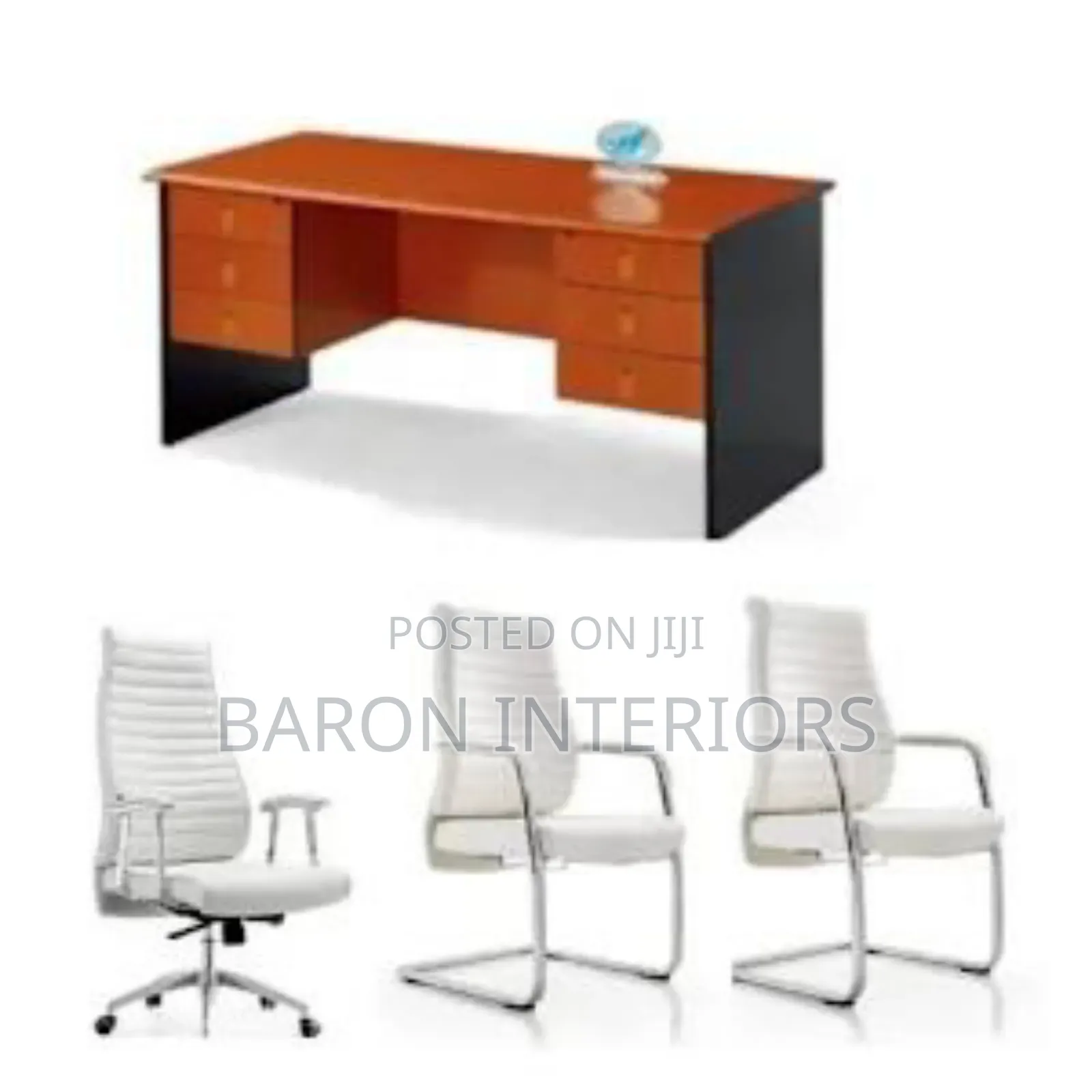 Set of Executive Office Table With 3 Chair