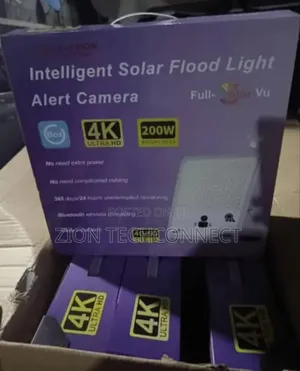 Intelligent Solar Floodlight With Hidden CCTV Camera
