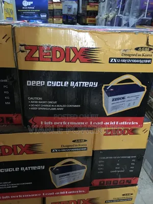 100ah Zedix Dry Cell Battery Available in Stock at Promo