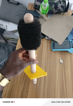 Dope Brush Straight Wood Handle Dope Brush With Guard