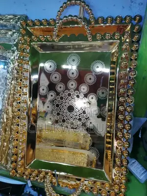 3 Set of Golden Tray