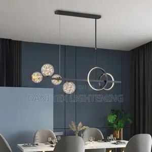 Modern Spherical Ring Pendant Lamps Creative Led