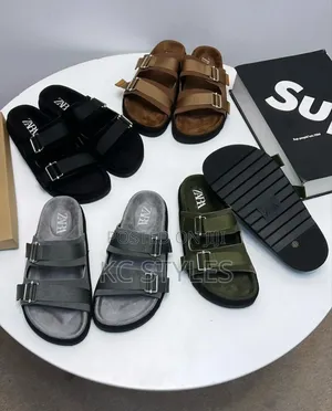 Photo - Original Zara Double Strap Suede Slides