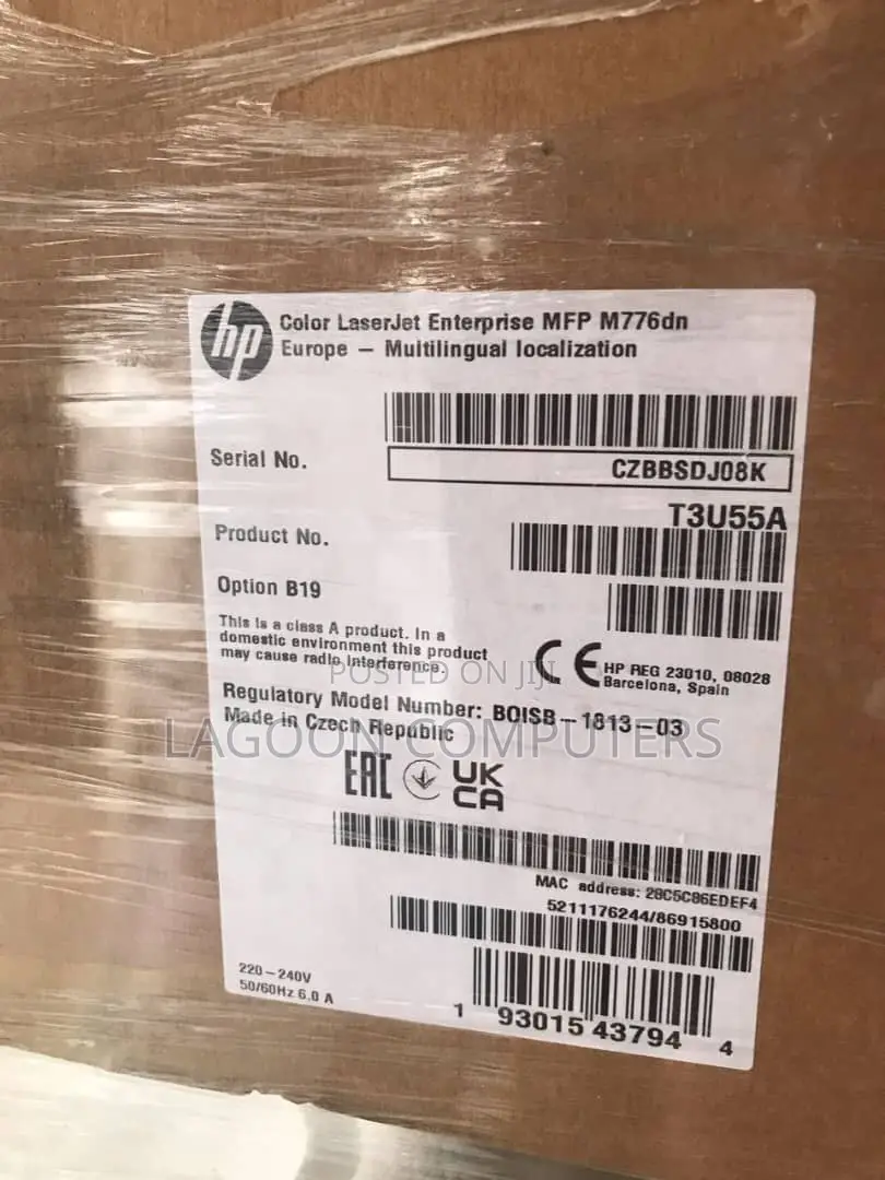 Hp Laserjet Enterprise MFP M776dn Laser All-in-One Printer