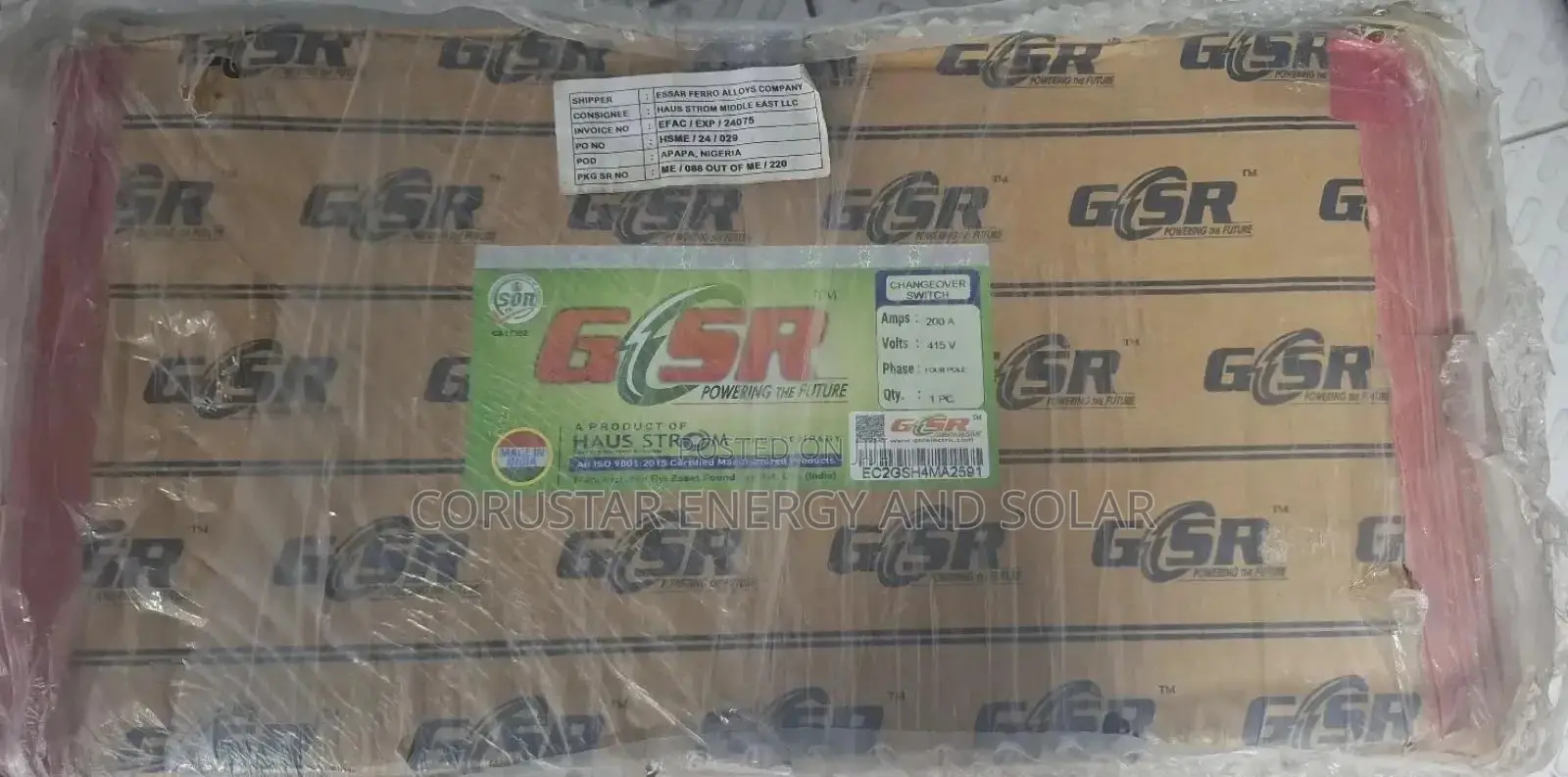 Gsr 200a 4 Pole Change Over Switch