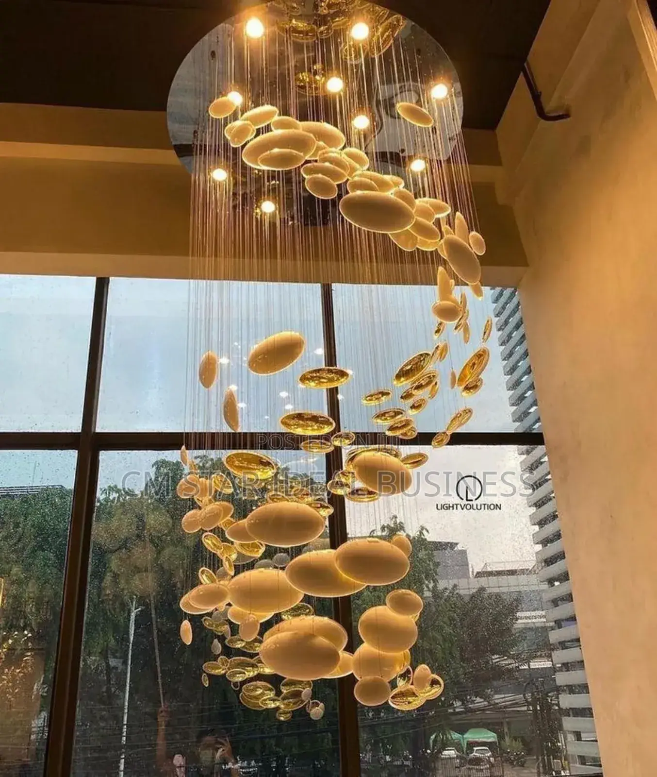 Chandelier 7 Ft X 600mm Drop Light