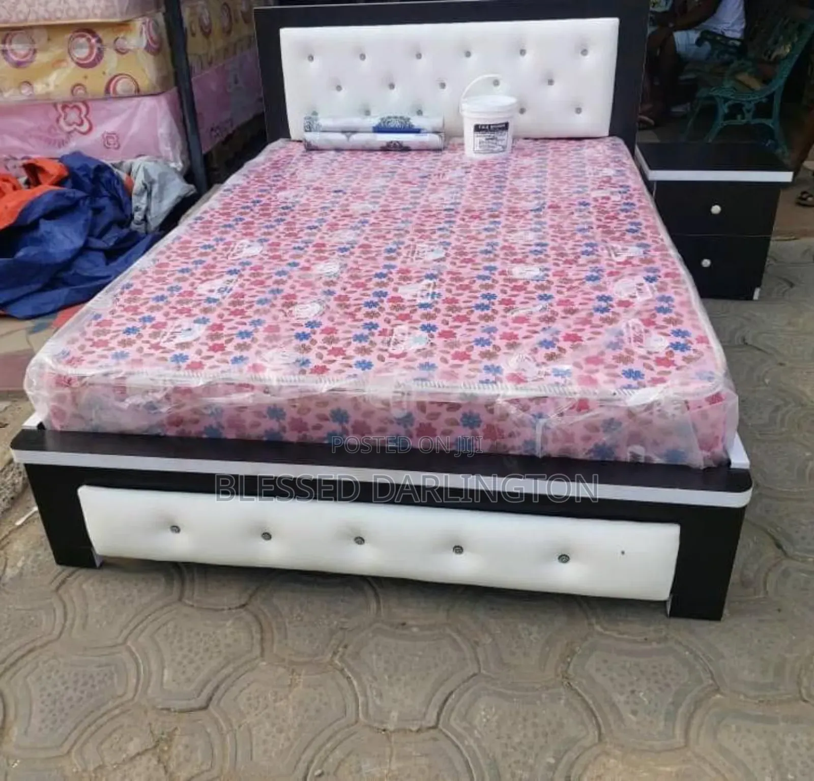 Black and White Bed Frame