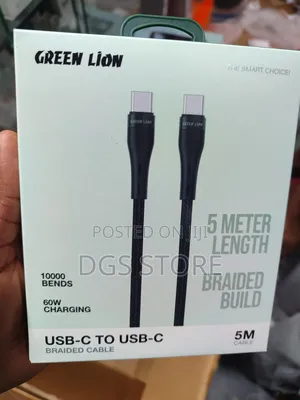 Photo - Green Lion Usb C to Usb C Braided Cable 5m