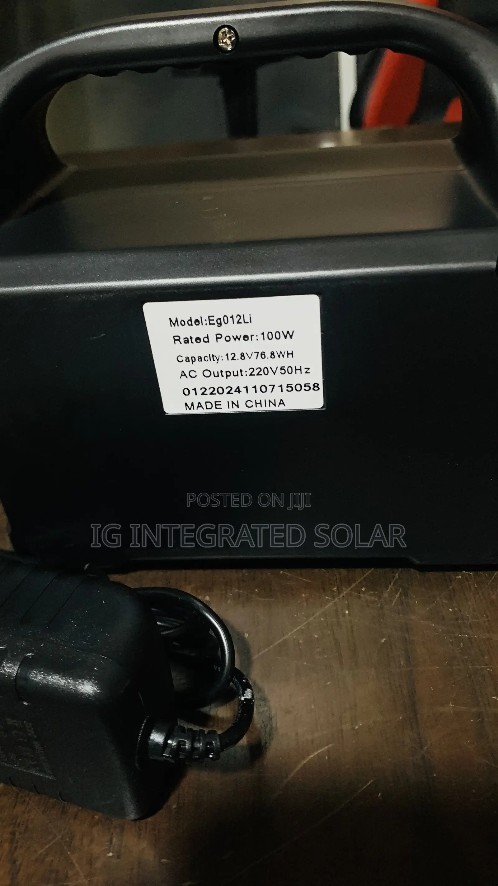 100w Lithium Battery Solar Generator