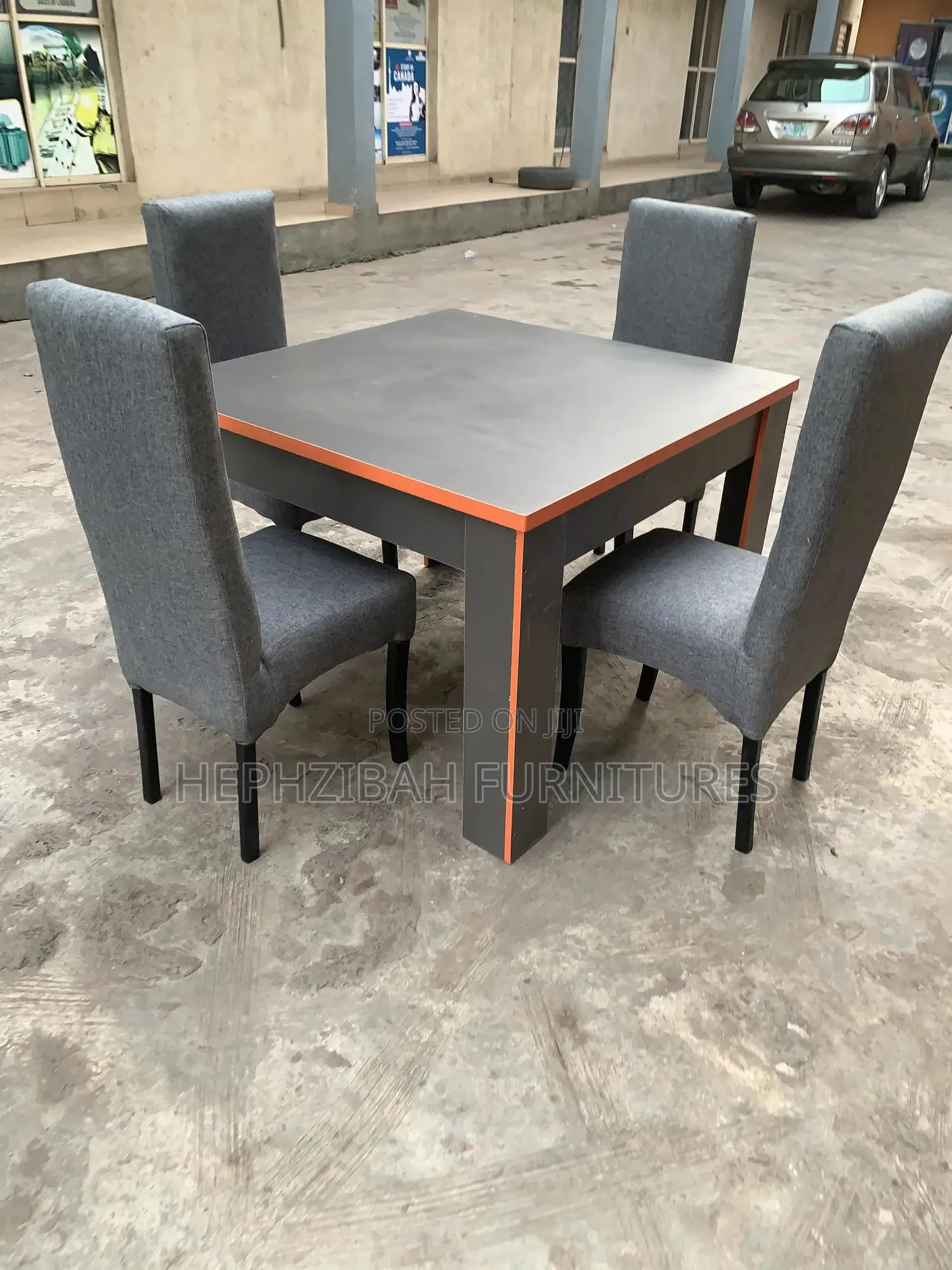 4 Seater Grey Dining Set