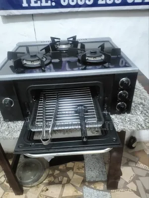Magic Automatic Glass Top 3 Burners Gascooker Wit Ovenngrill