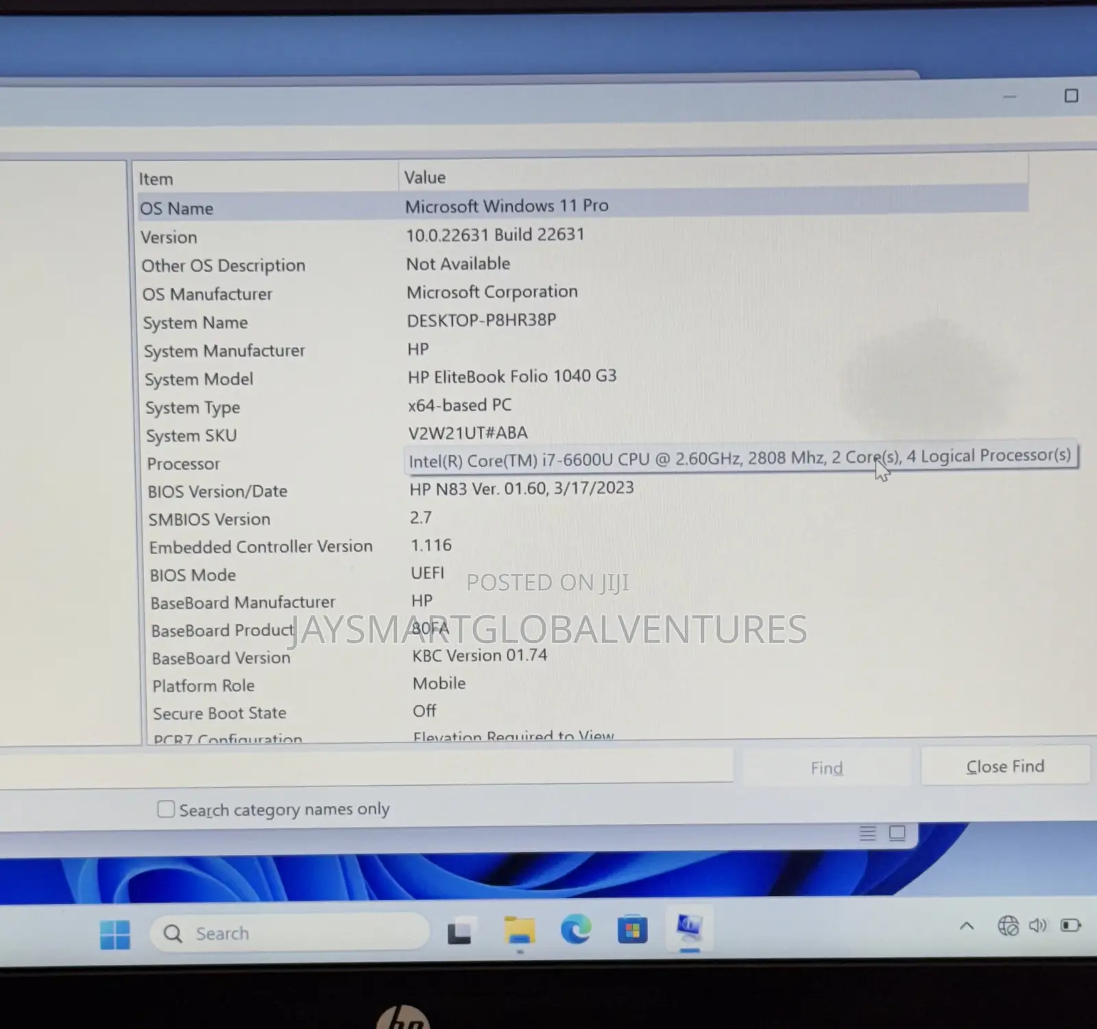 Laptop HP EliteBook 1040 G3 8GB Intel Core i7 SSD 256GB