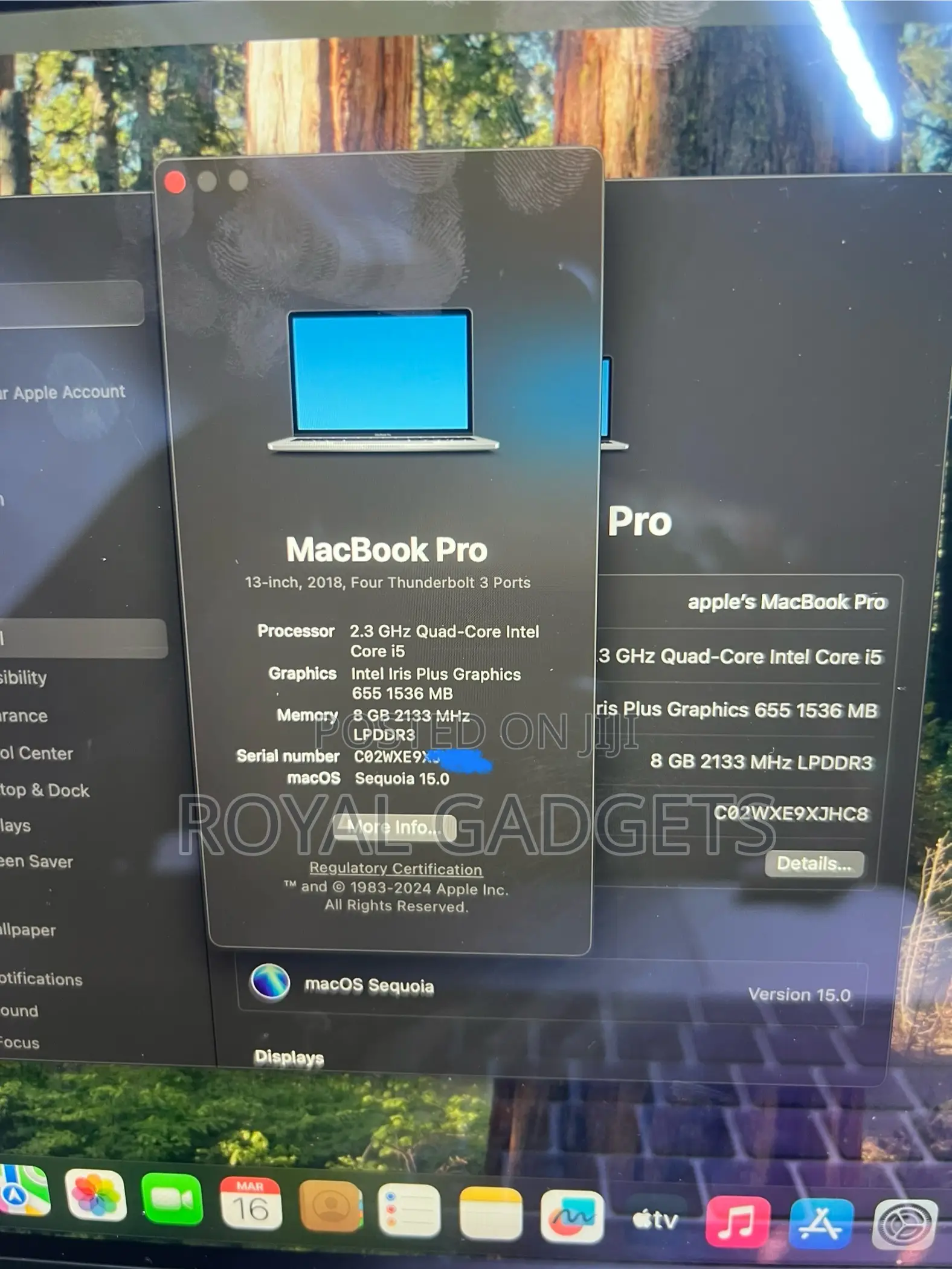 Laptop Apple MacBook Pro 2018 8GB Intel Core I5 SSD 512GB
