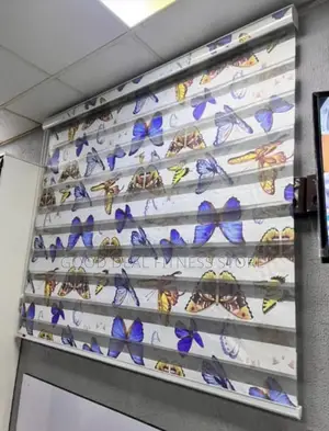 Children Characters Butterfly Window Blinds. ( Day an Night)