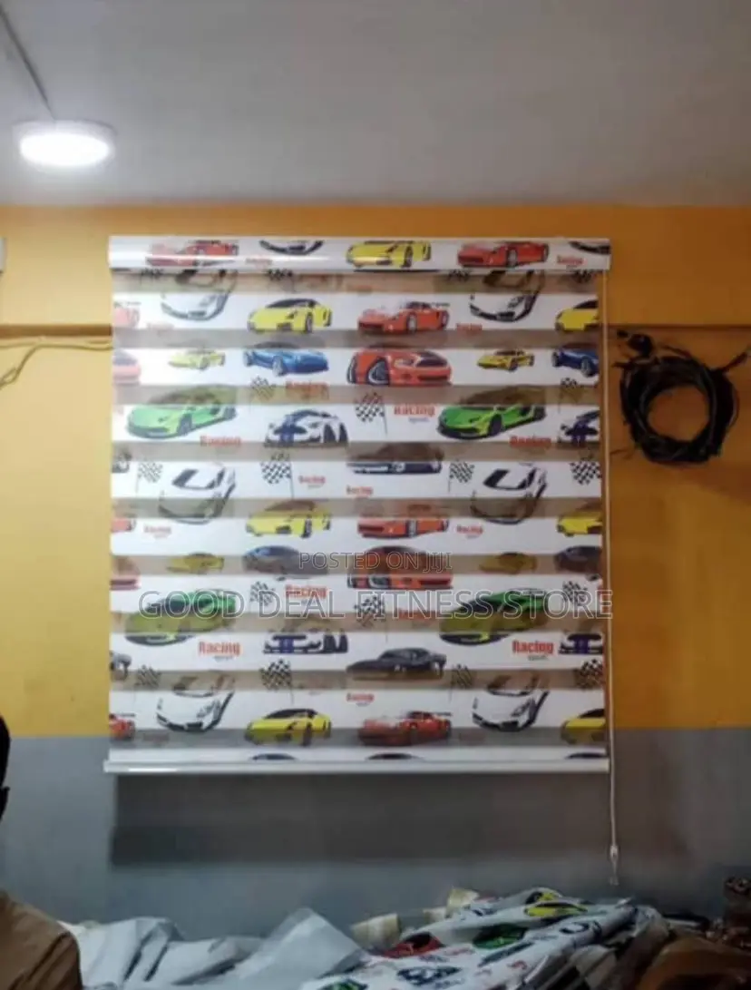 Car Race Window Blinds ( Day An Night Version )