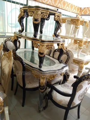 Royal Dining Set By 6seaters With Center Table Set