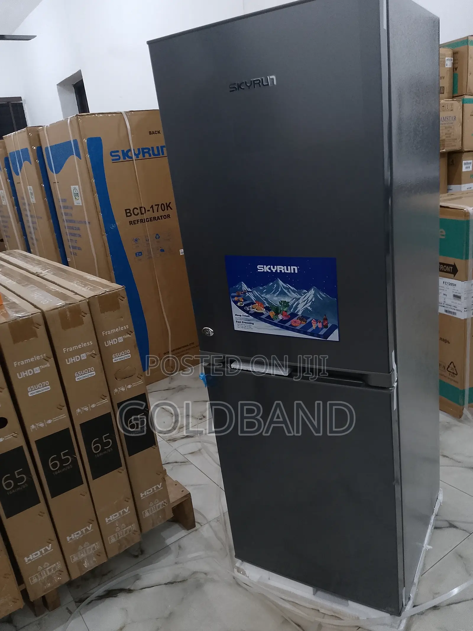 Skyrun BCD-170 170l Fast Cooling Bottom Freezer Refrigerator