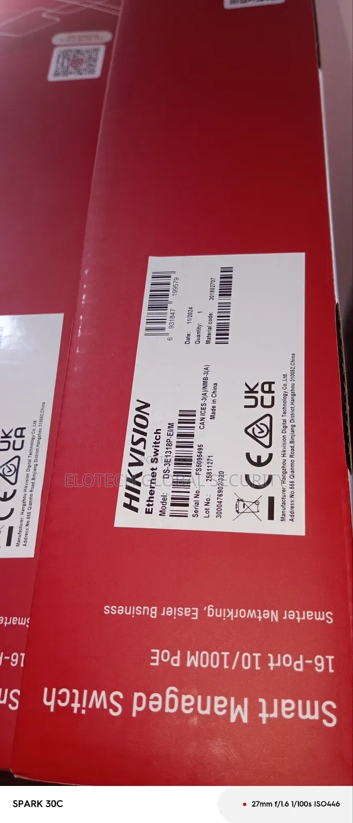 Hikvision 16 Port Poe Switch
